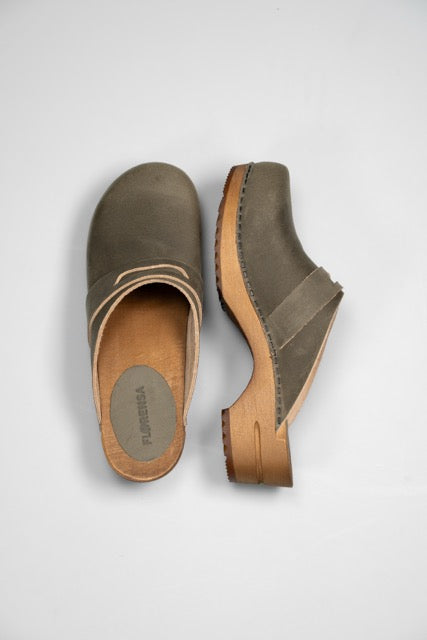 Florensa Clogs Wood Penny - Olive