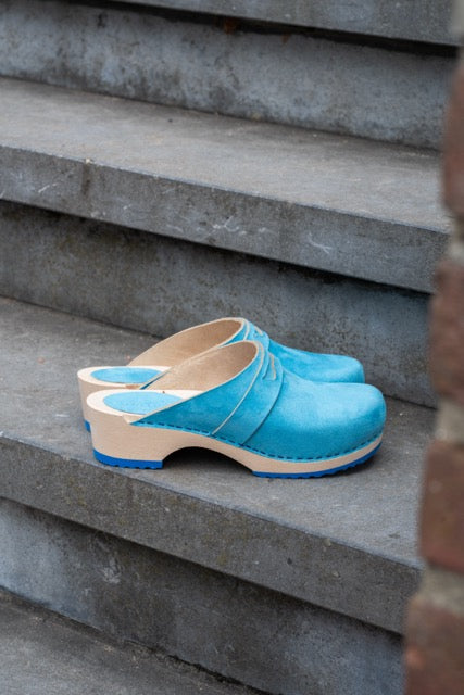 Florensa Clogs Wood Penny - Light Blue