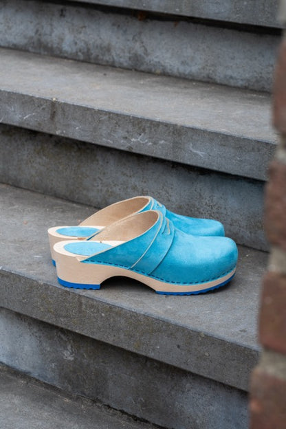 Florensa Clogs Wood Penny - Light Blue