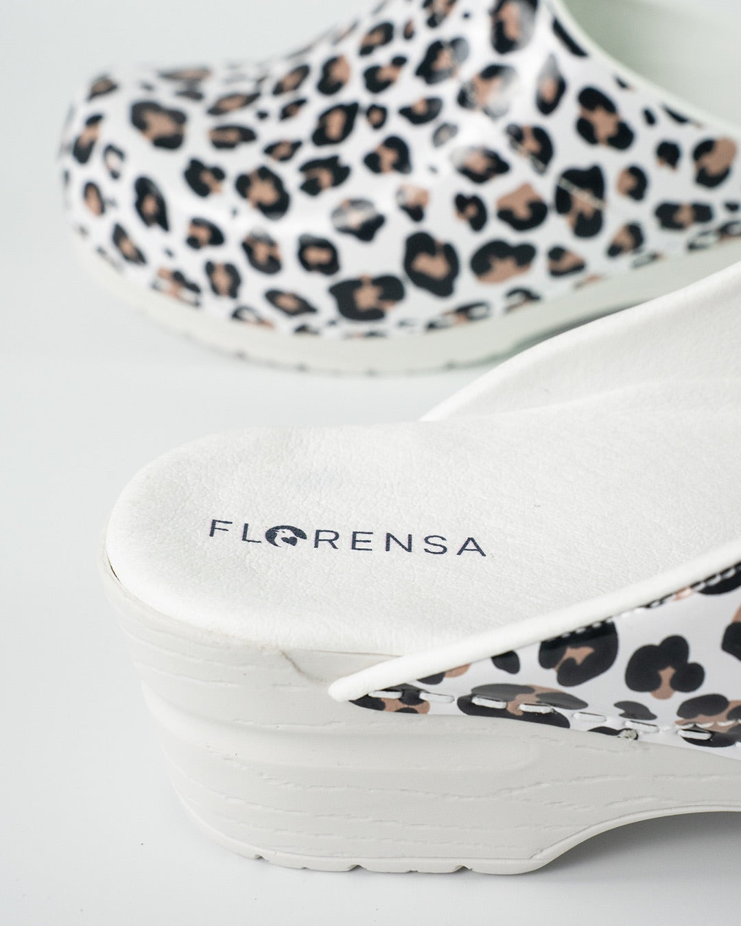 Florensa Clogs Flex - Leopard White
