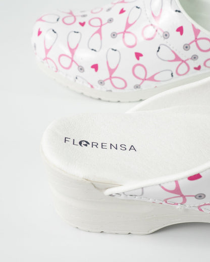 Florensa Clogs Flex - Stethoscope White