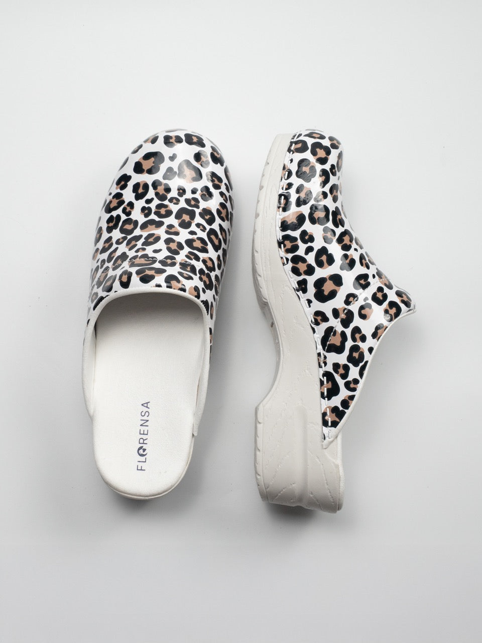 Florensa Clogs Flex - Leopard White